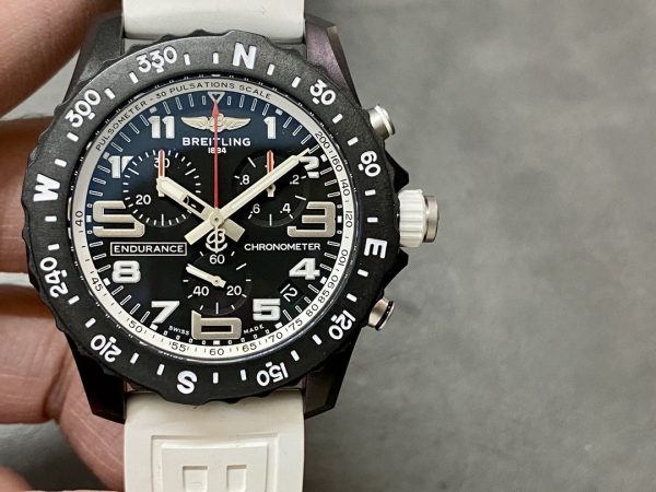 Breitling Super Clone Chronograph Carbonfaser Replica Uhr kaufen auf Rechnung 1118723986 - front view